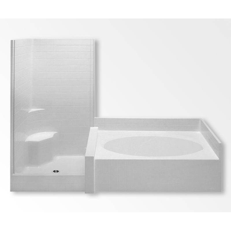 Aquatic Tub And Shower Suites Whirlpool Bathtubs item AC003443-L-WPV-WH