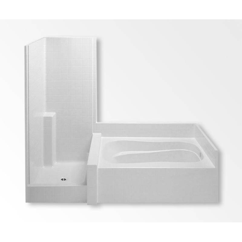 Aquatic Tub And Shower Suites Whirlpool Bathtubs item AC003448-L-WPV-WH