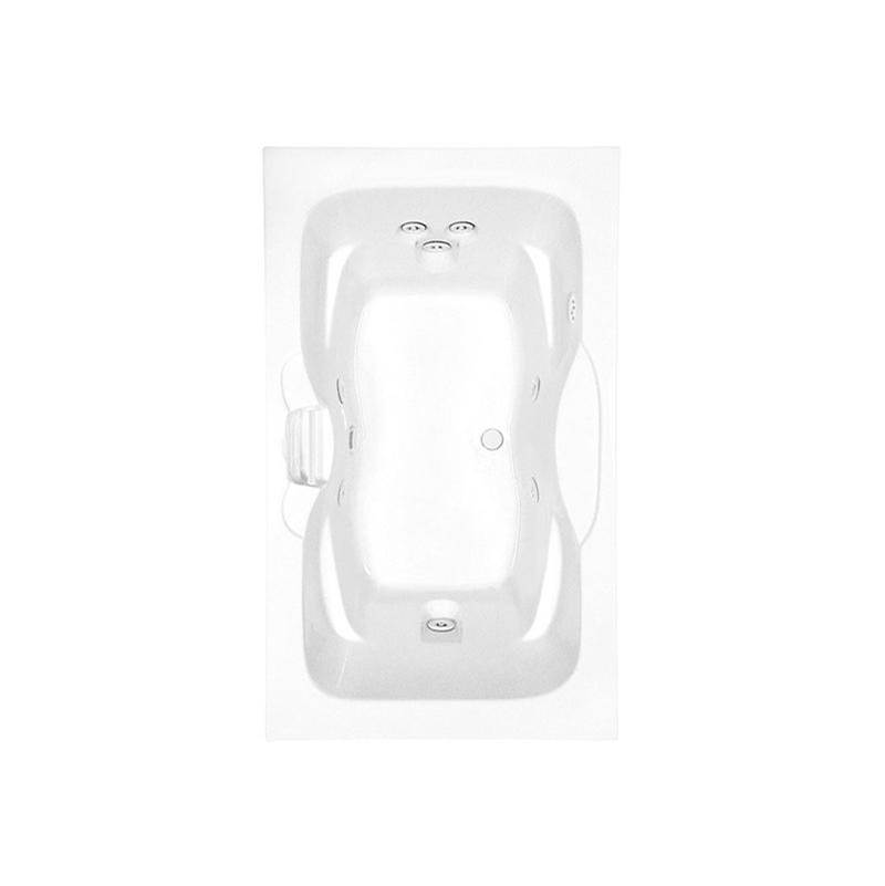 Aquatic Drop In Whirlpool Bathtubs item AC003205-FC-WPE-BK