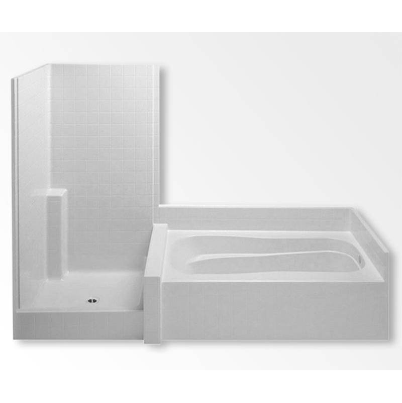 Aquatic Tub And Shower Suites Whirlpool Bathtubs item AC003445-L-WPV-WH