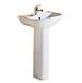 Barclay - 3-128WH - Complete Pedestal Bathroom Sinks