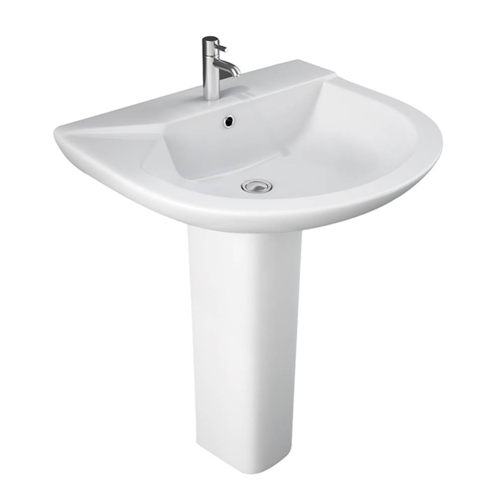 Barclay Complete Pedestal Bathroom Sinks item 3-438WH