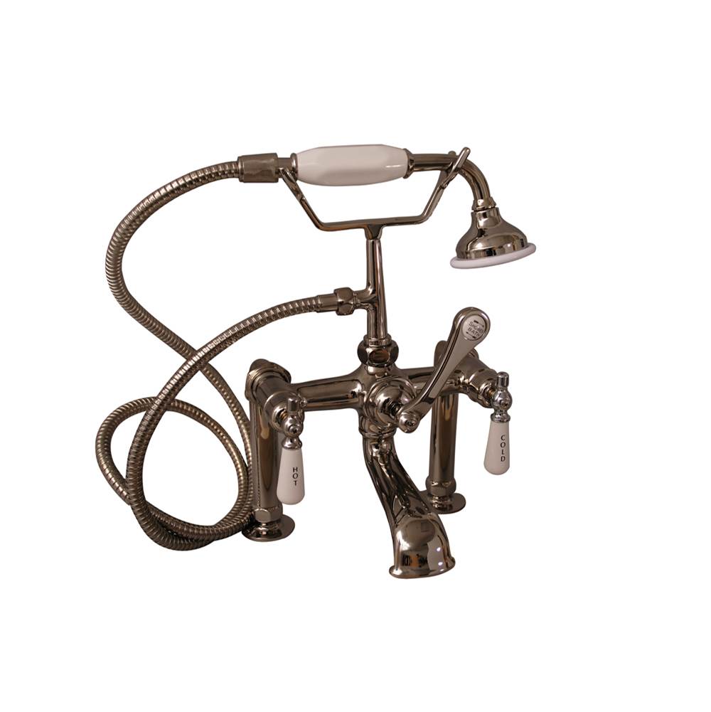 Barclay Deck Mount Roman Tub Faucets With Hand Showers item 4601-PL-PN