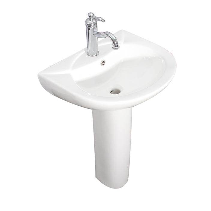 Barclay Complete Pedestal Bathroom Sinks item 3-9154WH