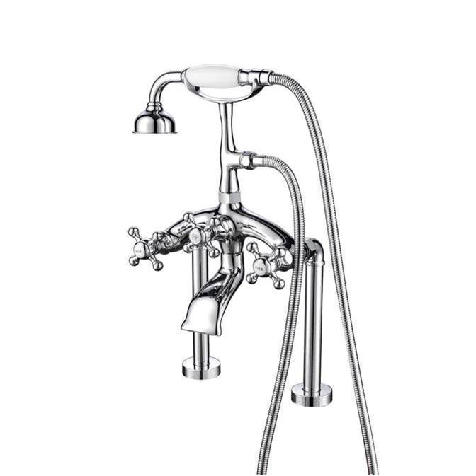 Barclay Deck Mount Roman Tub Faucets With Hand Showers item 4612-MC-CP