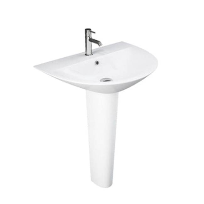 Barclay Complete Pedestal Bathroom Sinks item 3-1241WH