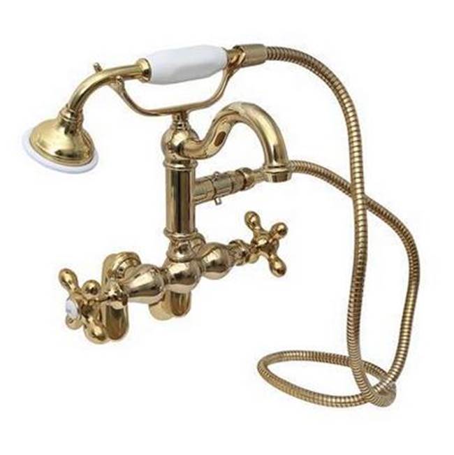 Barclay Deck Mount Roman Tub Faucets With Hand Showers item 4802-MC-PB