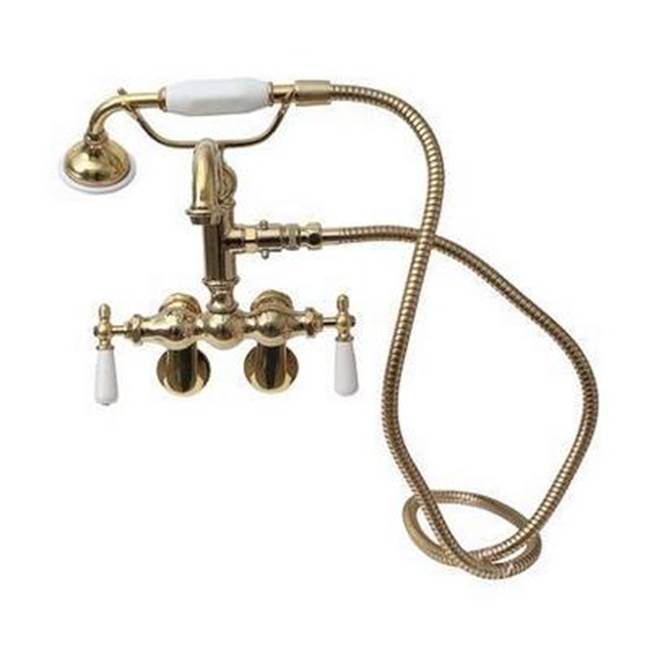 Barclay Deck Mount Roman Tub Faucets With Hand Showers item 4802-PL-PB