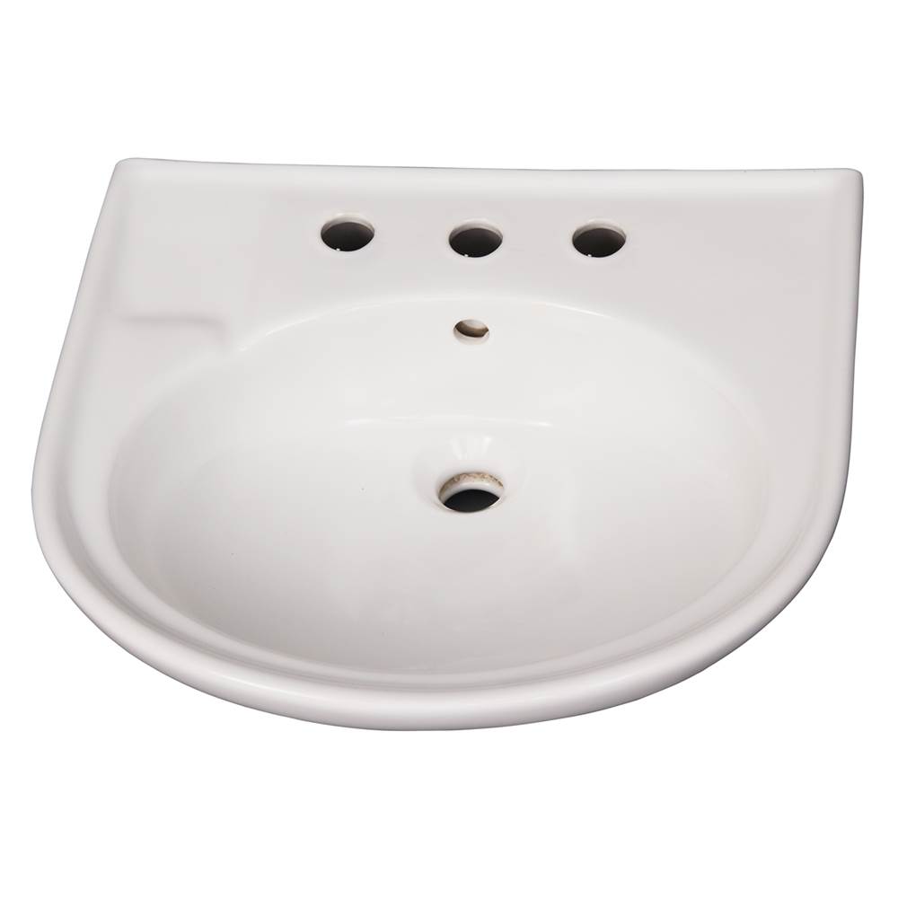 Barclay Vessel Only Pedestal Bathroom Sinks item B/3-168WH