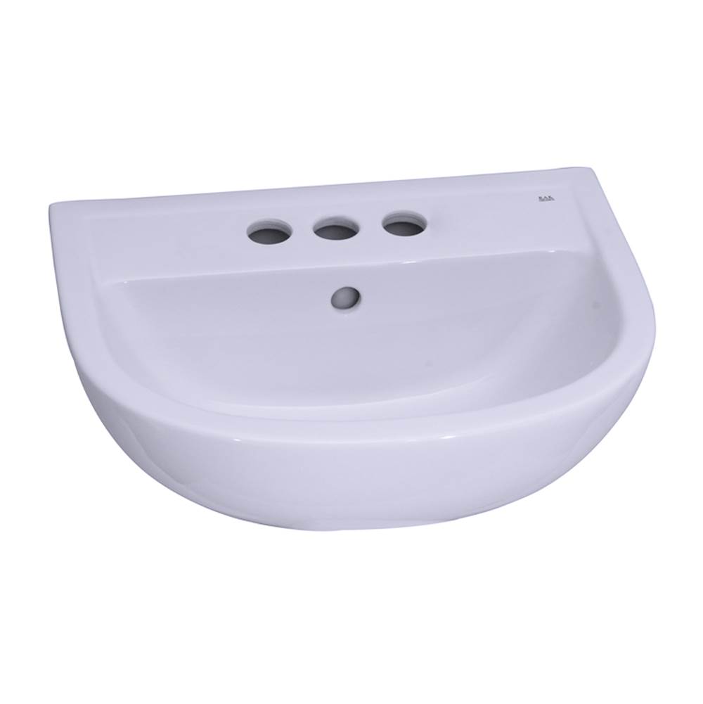 Barclay Vessel Only Pedestal Bathroom Sinks item B/3-544WH
