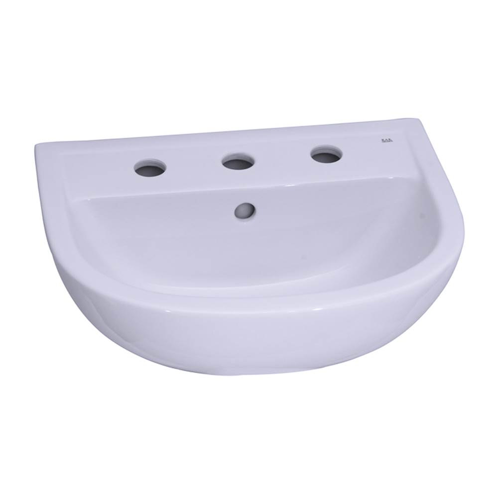 Barclay Vessel Only Pedestal Bathroom Sinks item B/3-558WH