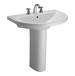 Barclay - B/3-678WH - Complete Pedestal Bathroom Sinks