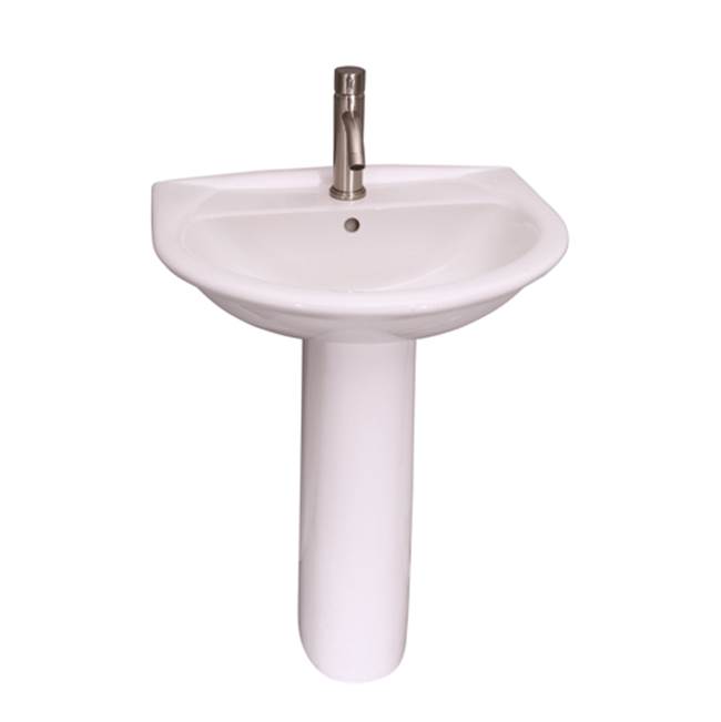 Barclay Complete Pedestal Bathroom Sinks item 3-301WH