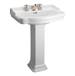 Barclay - 3-854WH - Complete Pedestal Bathroom Sinks