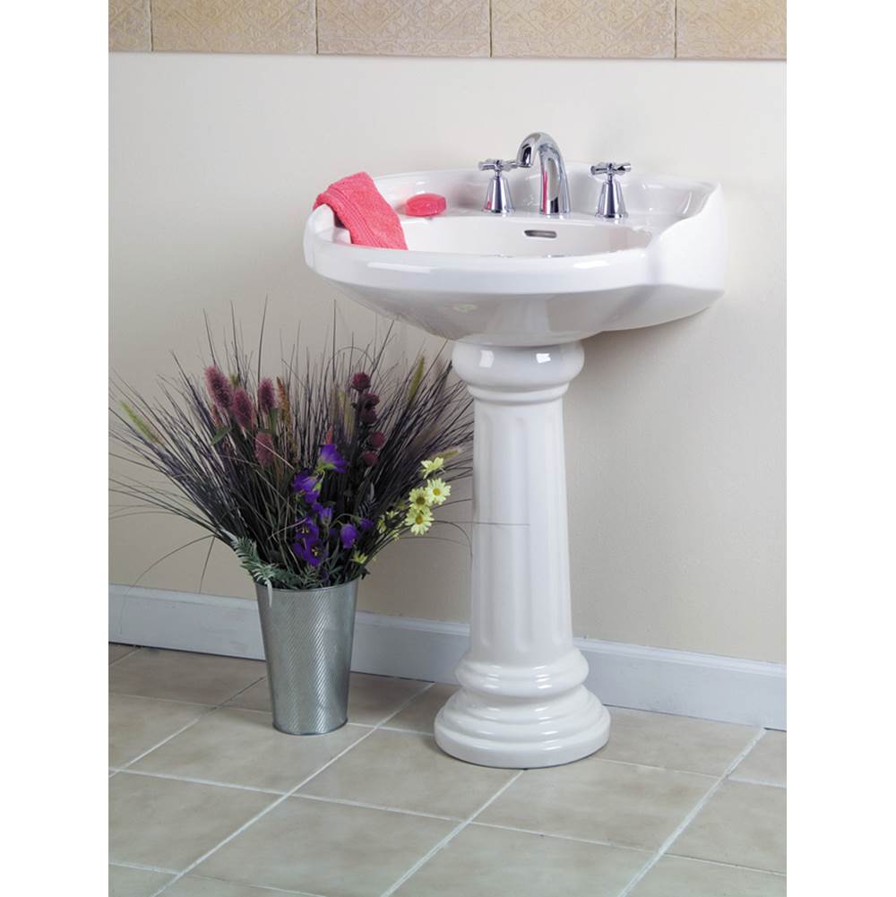 Barclay Complete Pedestal Bathroom Sinks item B/3-758WH