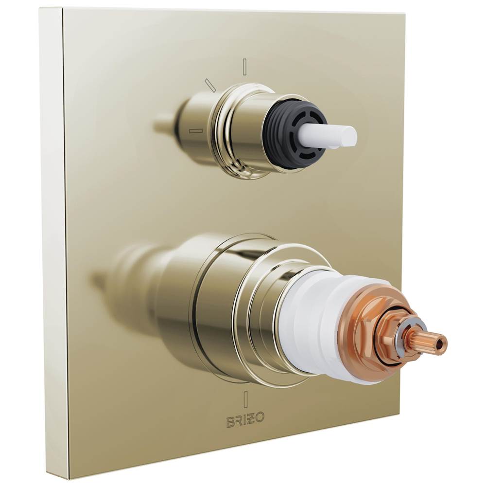 Brizo Thermostatic Valve Trims With Integrated Diverter Shower Faucet Trims item T75522-PNLHP