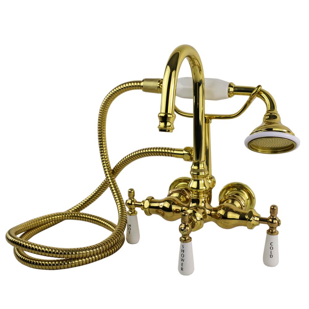 Cahaba Designs Deck Mount Roman Tub Faucets With Hand Showers item CCLTW04PB