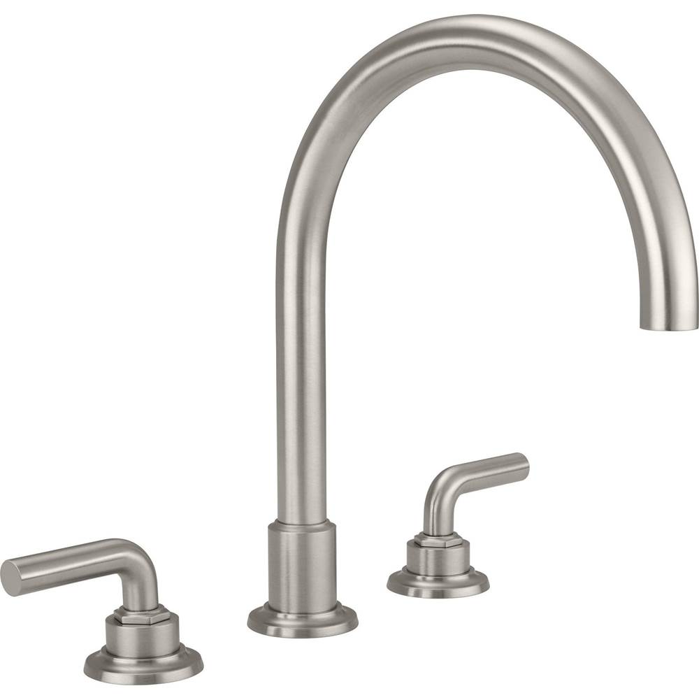 California Faucets  Roman Tub Faucets With Hand Showers item 3108-MWHT