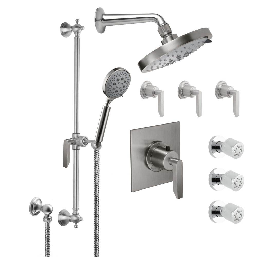 California Faucets Shower System Kits Shower Systems item KT08-45.18-MWHT