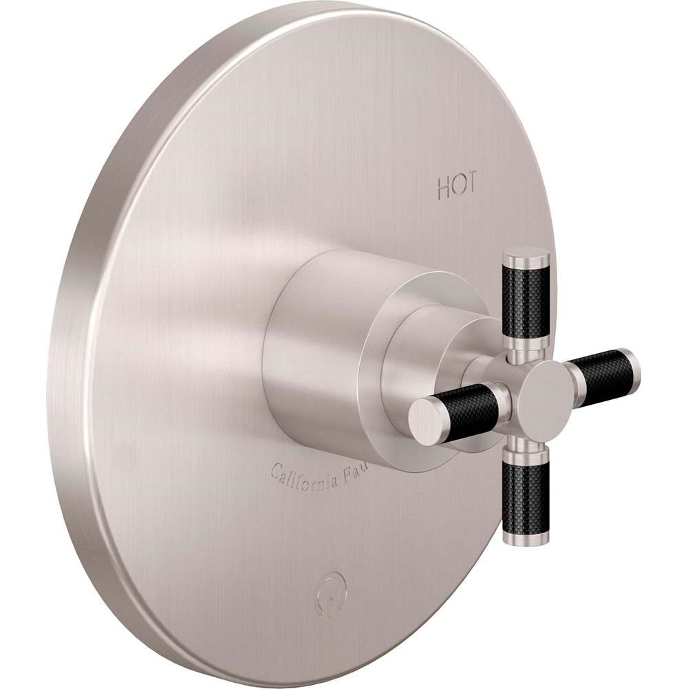 California Faucets Pressure Balance Valve Trims Shower Faucet Trims item TO-PBL-30XF-BLK