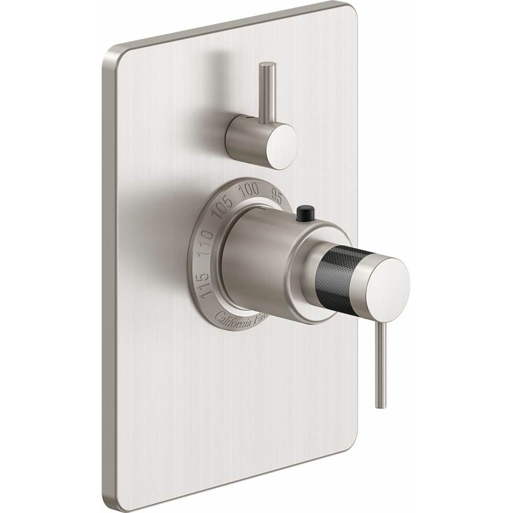 California Faucets Thermostatic Valve Trim Shower Faucet Trims item TO-THC1L-52F-SBZ