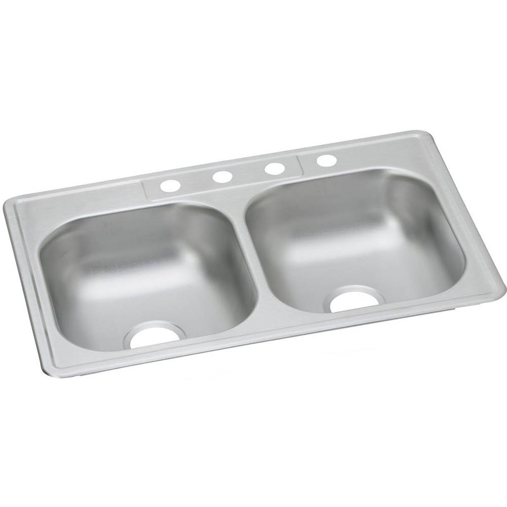 Elkay Drop In Double Bowl Sink Kitchen Sinks item D233214