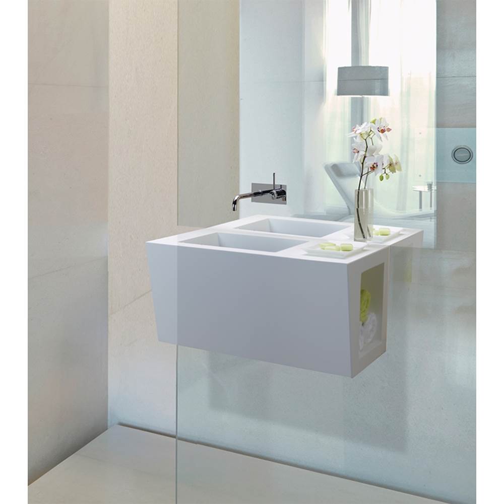 MTI Baths Wall Mount Bathroom Sinks item VSWM3015-BI-GL-RH