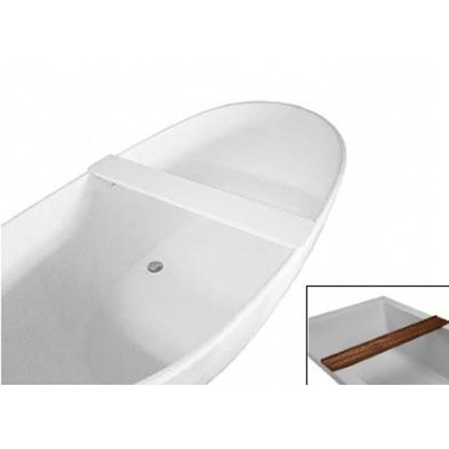 MTI Baths Tub Accessories Bathroom Accessories item SSTRAY1-GL-WH