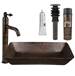 Premier Copper Products - BSP1_VREC2014DB - Bathroom Sink and Faucet Combos
