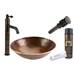 Premier Copper Products - BSP1_PV16RDB - Bathroom Sink and Faucet Combos
