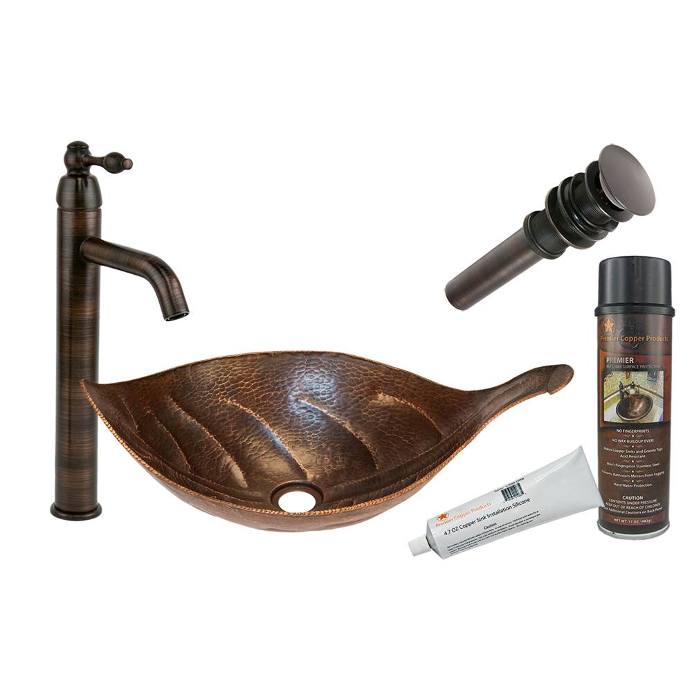 Premier Copper Products  Bathroom Sink And Faucet Combos item BSP1_PVLFDB