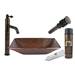 Premier Copper Products - BSP1_PVMRECDB - Bathroom Sink and Faucet Combos