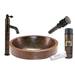 Premier Copper Products - BSP1_VO18SKDB - Bathroom Sink and Faucet Combos