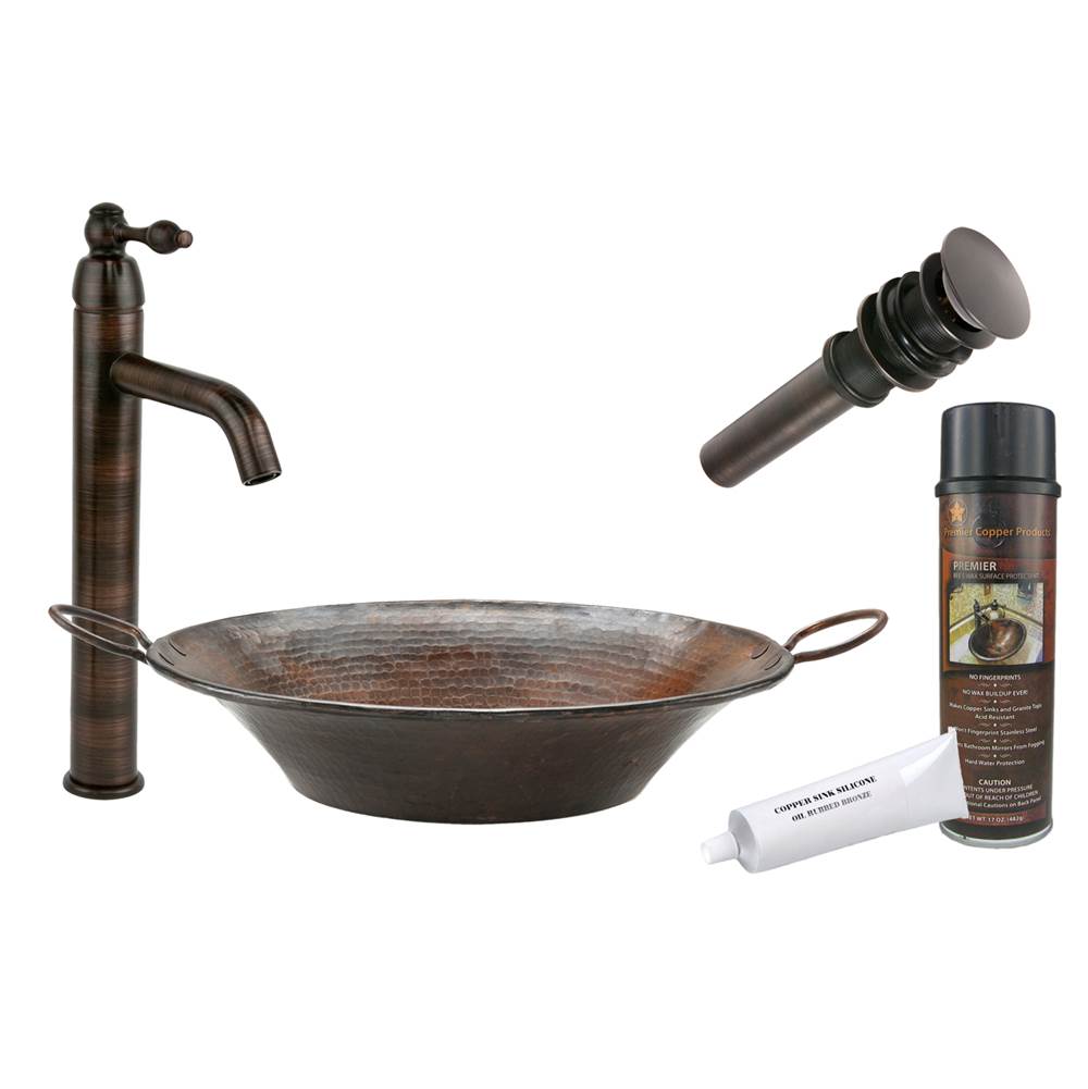 Premier Copper Products  Bathroom Sink And Faucet Combos item BSP1_VR16MPDB