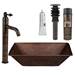 Premier Copper Products - BSP1_VREC17WDB - Bathroom Sink and Faucet Combos