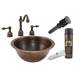 Premier Copper Products - BSP2_LR14FDB - Bathroom Sink and Faucet Combos
