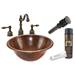 Premier Copper Products - BSP2_LR17RDB - Bathroom Sink and Faucet Combos