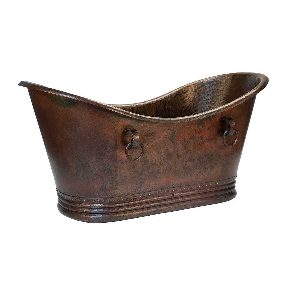 Premier Copper Products Free Standing Soaking Tubs item BTDR72DB