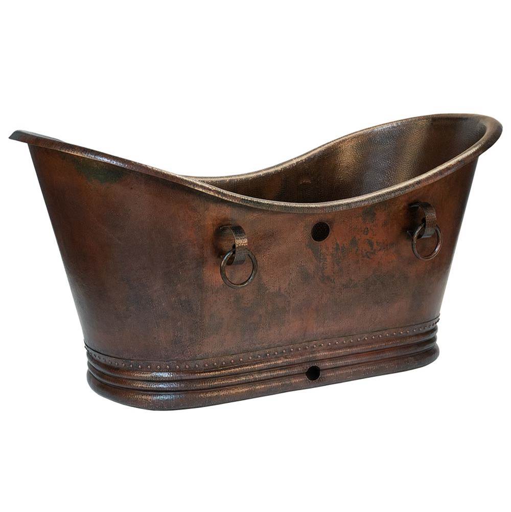 Premier Copper Products Free Standing Soaking Tubs item BTDR72DBOF