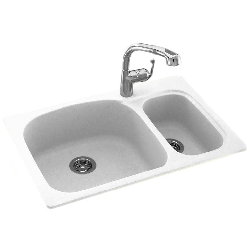 Swan Dual Mount Kitchen Sinks item KS03322LS.011